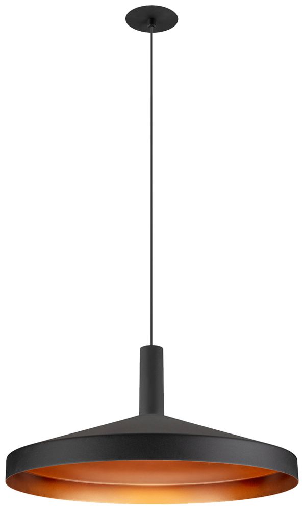 LED-Pendelleuchte SLV LALU TETRA 10W 700lm 2700…3000K DIM Ø360×190mm schwarz