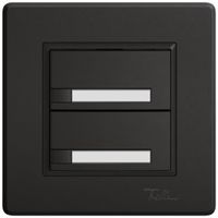 UP-Universaltaster EDIZIO.liv UNI SNAPFIX® o.LED 2× 1-Tbed.Pap.sz