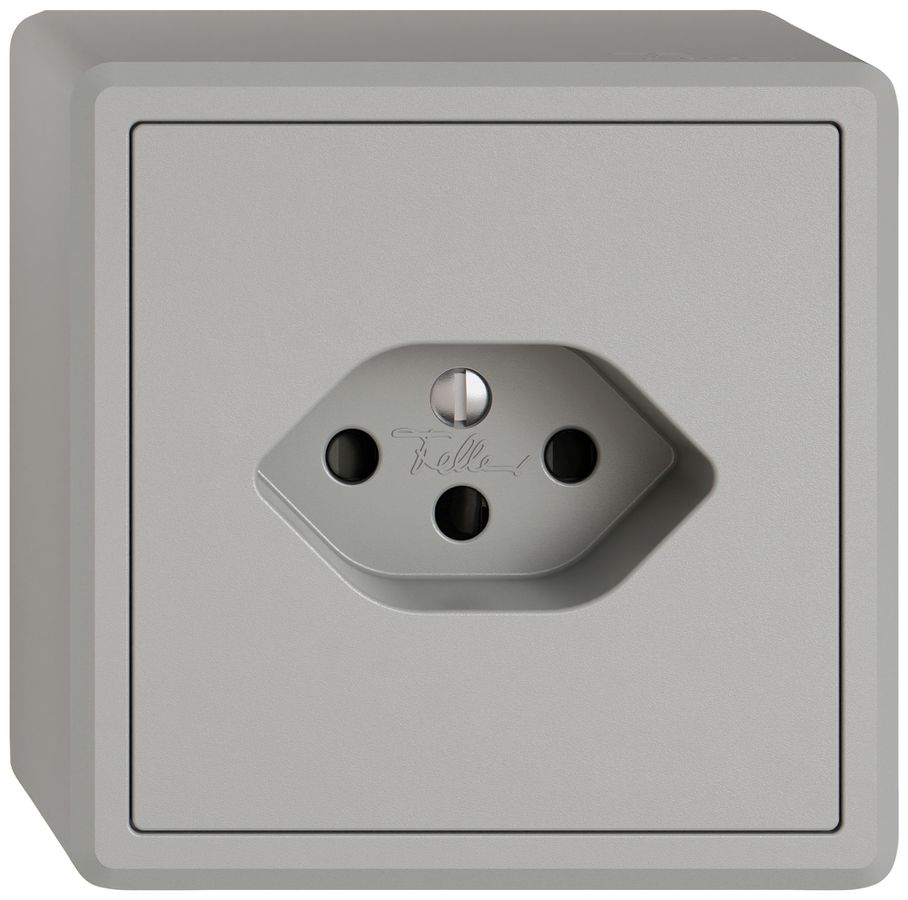 Prise AP EDIZIO.liv SNAPFIX® 1×T13 avec shutter grc