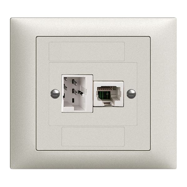 EB-Dose xDSL RJ45/TT83 hellgrau ITplus EDIZIOdue mit Filter