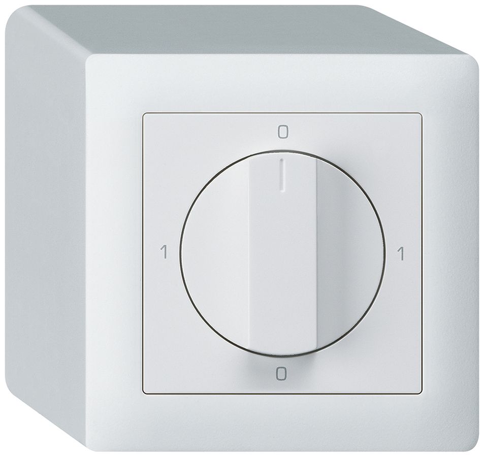 AP-Drehschalter kallysto 3/1L weiss mit Drehgriff
