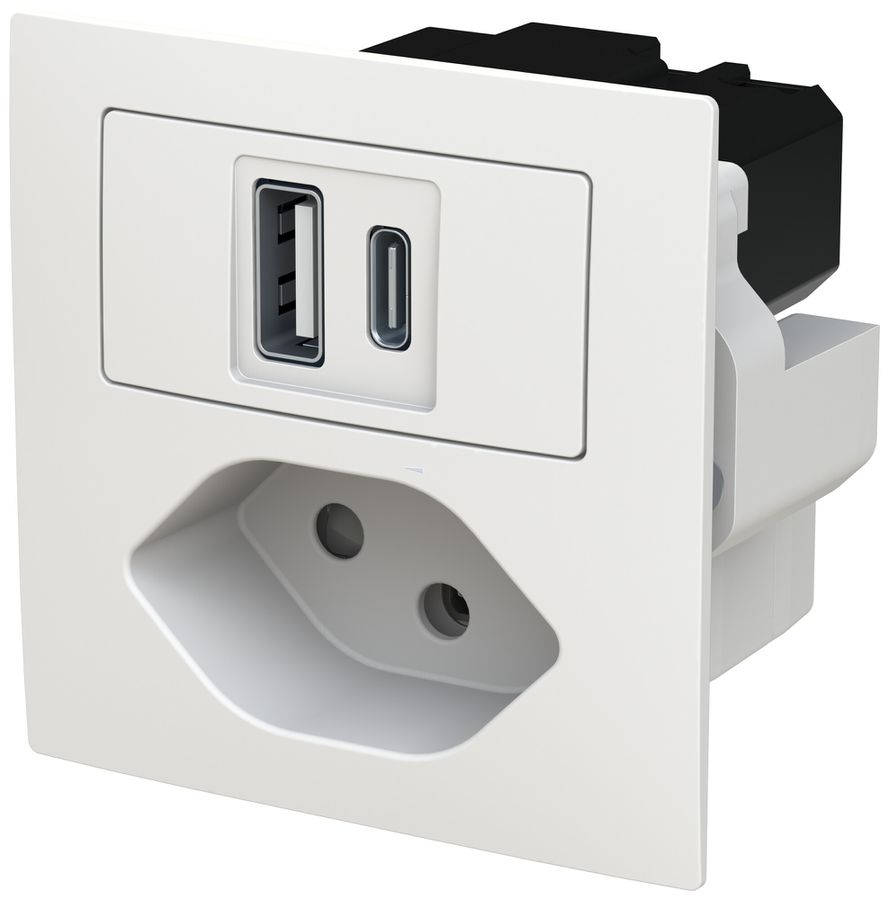 Prise de charge USB ABB Sidus 1×USB-A 1×USB-C + T13 3000mA OUT:5V bc