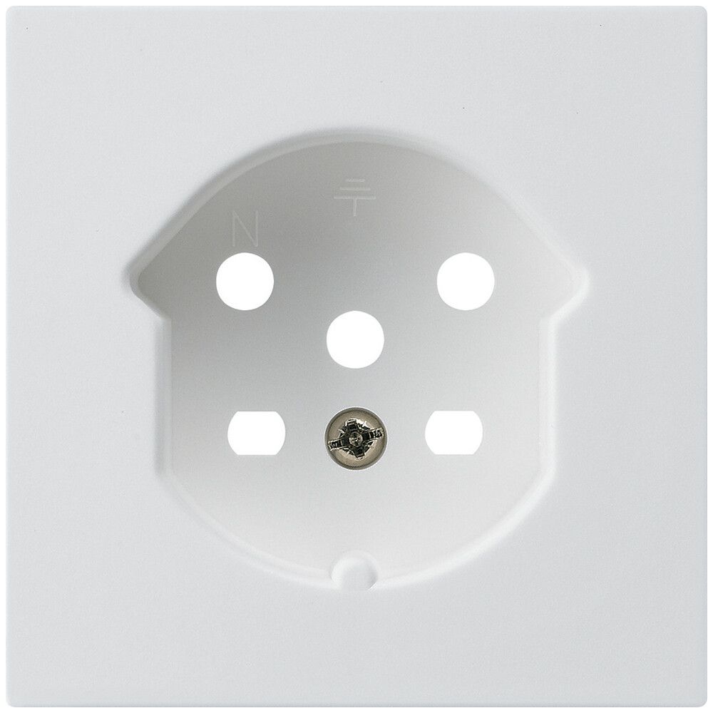 Plaque frontale kallysto T15 blanc 60×60mm pour prise T15