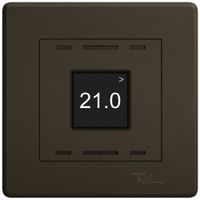 UP-Bedienaufsatz zu Raumtemperatursensor EDIZIO.liv Wiser SNAPFIX® CO2 umbra