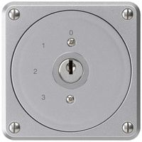 UP-Schlüsselschalter robusto ohne Klappdeckel 5/1P aluminium