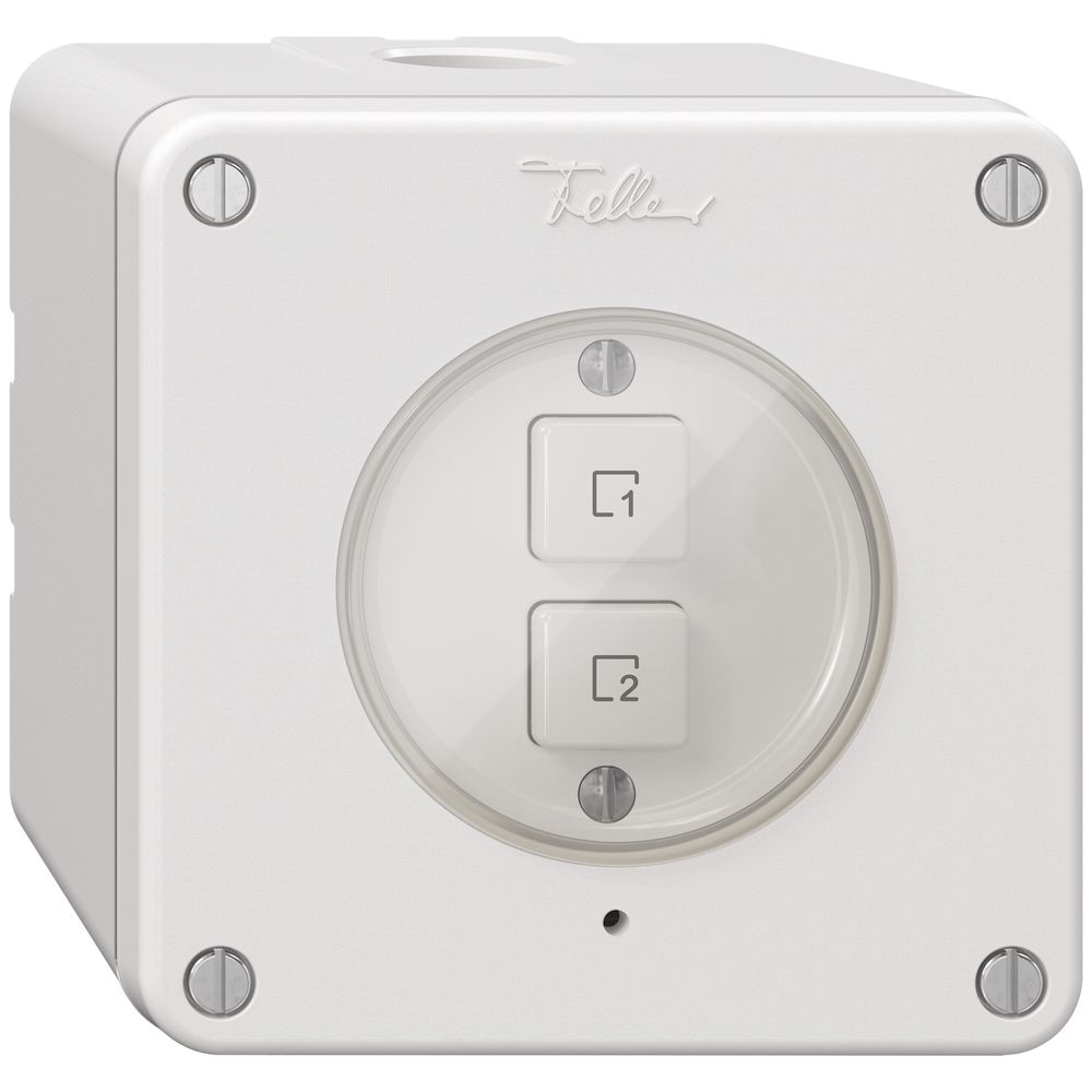 AP-Szenentaster 2 Szenen vertikal/2T NEVO Wiser weiss