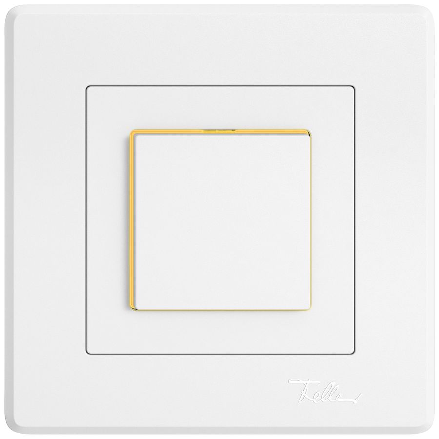 Poussoir ENC EDIZIO.liv SNAPFIX® ARK/1P éclairage latéral jaune bc