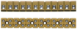 Morsettiera Weidmüller MK connessione a vite 2.5mm² 400V 24A 12L 110mm giallo