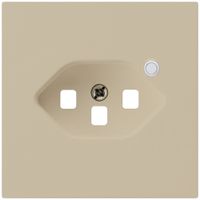 Piastra frontale per presa Hager kallysto 1×T23 illuminato H beige