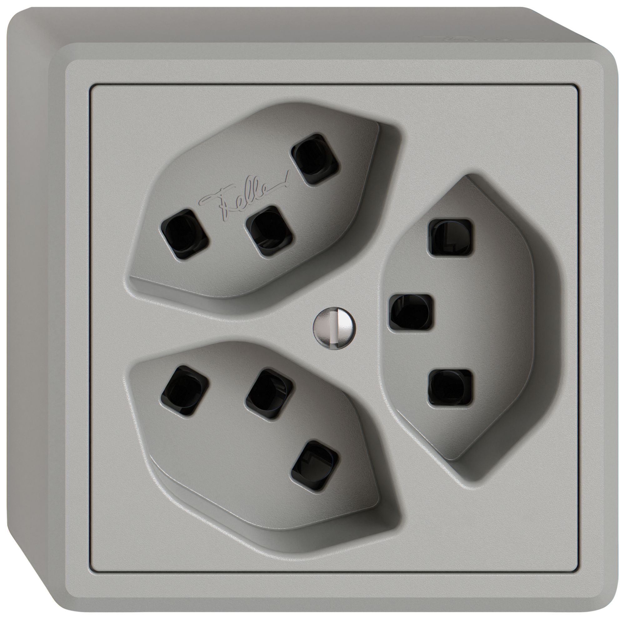 Presa AP EDIZIO.liv SNAPFIX® 3×T23 grc