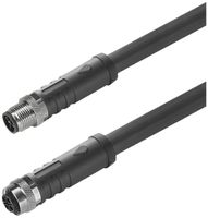 Cavo Weidmüller M12/M12 4L 1.5m spina/presa dritta PUR noir, S