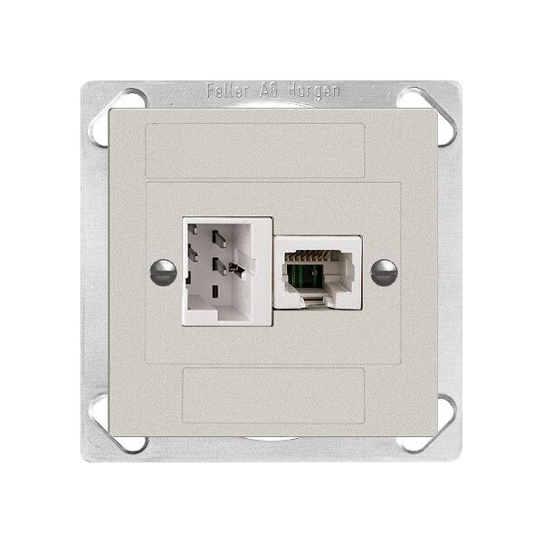 EB-Dose xDSL RJ45/TT83 hellgrau ITplus EDIZIOdue mit Filter