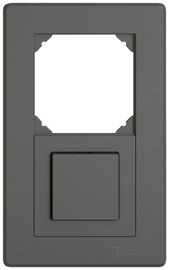 UP-Kombination EDIZIO.liv SNAPFIX® 2×1 156×96mm leer+Schema 3/1L dunkelgrau