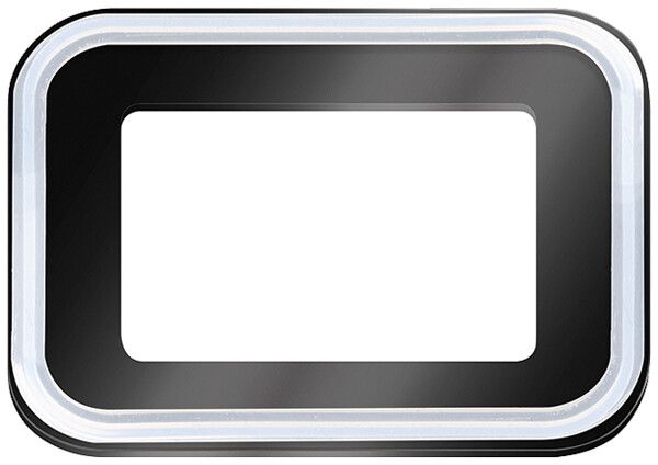 Couvercle ESYLUX SUN OFL/AFL verre 113×84×7mm noir clair