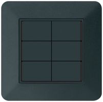 UP-Taster KNX KTR 6×Tasten 6×Betätigungspunkte LED schwarz