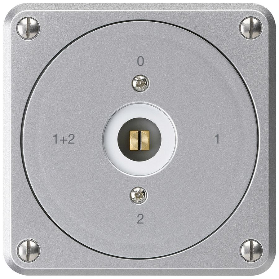 UP-Steckschlüsselschalter robusto ohne Klappdeckel 1/1P aluminium Vierkant