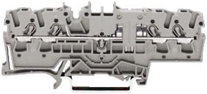 Durchgangsklemme WAGO TopJob-S 2.5mm² 4L grau konturengleich