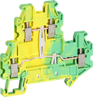 Morsetto a 2 piani 0.14…4mm² verde/giallo UTTB 2.5-PE