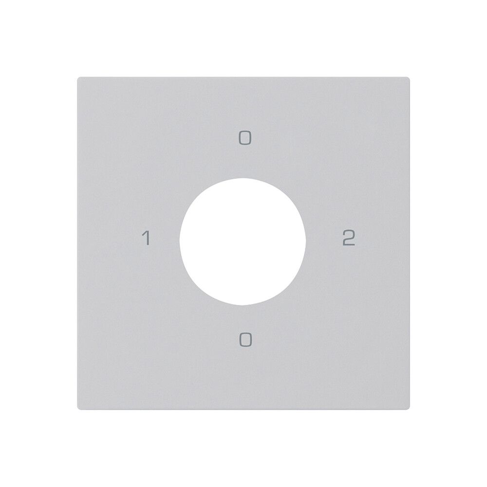 Kit frontal pour interrupteur à clé S2 60×60mm kallysto 0-1-0-2 gris clair