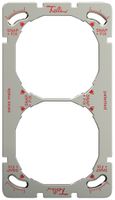 Befestigungsplatte mit SNAPFIX®-Befestigungssystem 2×1 oder 1×2 137×77mm