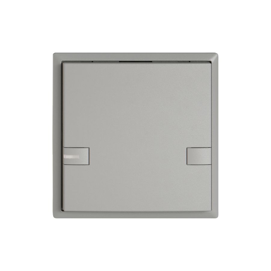 Poussoir universel EDIZIO.liv UNI SNAPFIX® 12…48V a.LED bleu 1× comm.2T grc