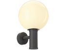 Wandleuchte SLV GLOO PURE WL E27 23W IP44 Sockel Ø92mm Glas Ø200mm anthrazit