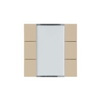 Kit frontale Hager kallysto 6×KNX systemlink/easylink beige