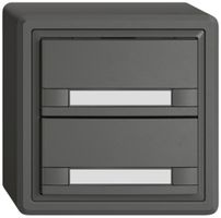 AP-KNX-Taster RGB EDIZIO.liv SNAPFIX® Temperaturfüh.o.LED Pap.2×T 2-Tbed.dgu