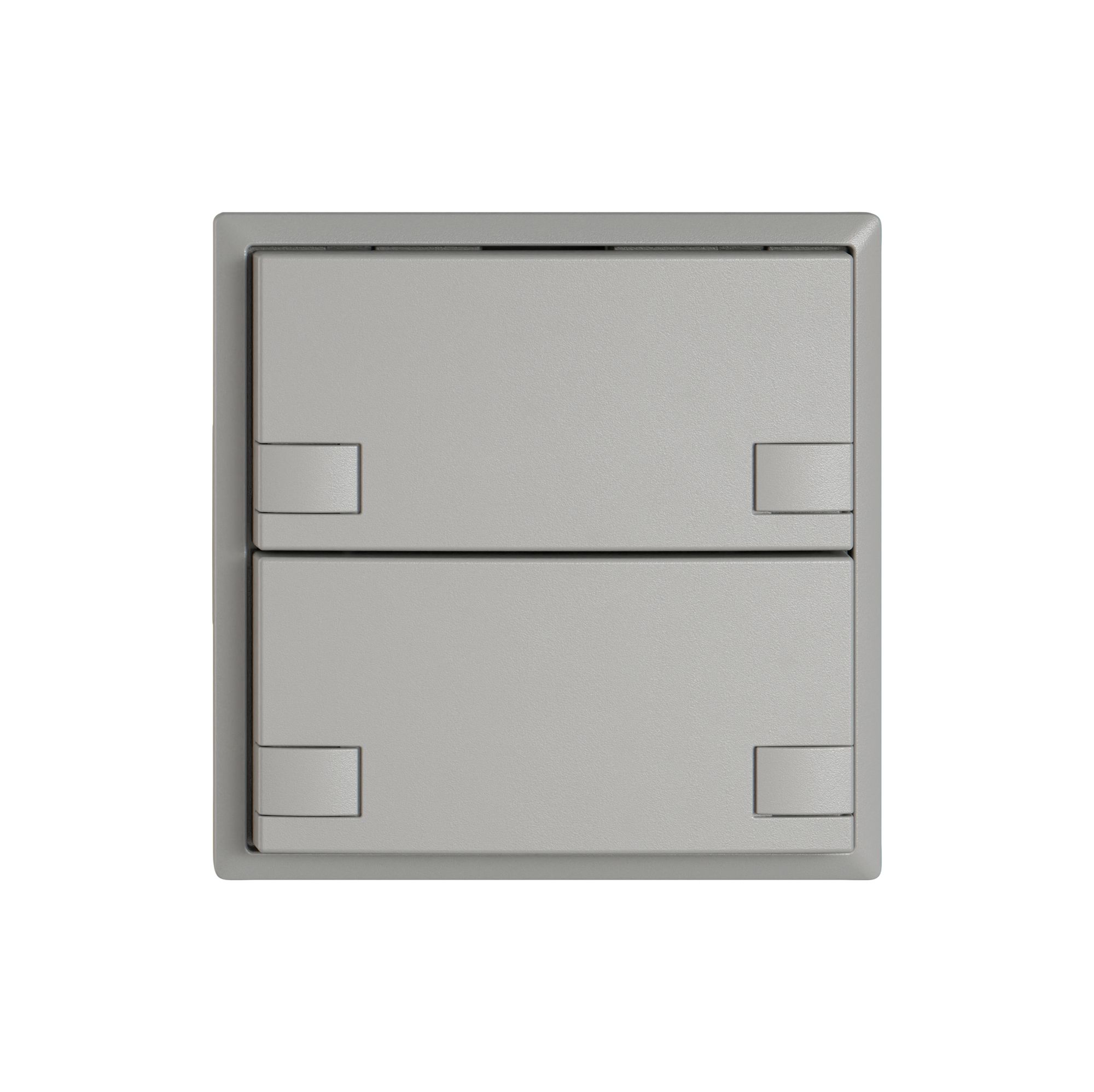 Poussoir KNX RGB EDIZIO.liv SNAPFIX® capteur temp.s.LED 2× comm.2T grc