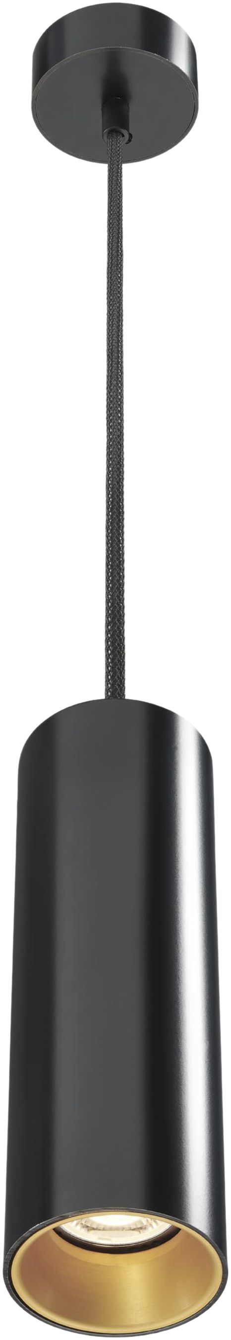 Lampada sospesa LED TubiXx 14W, 940, 1361lm, Ø80×250mm, nero/oro