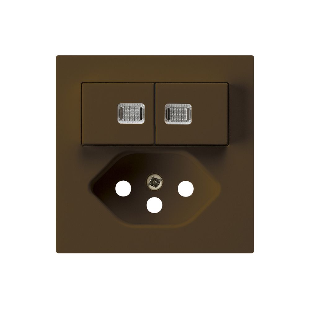 Kit frontale kallysto 60×60 marrone con 2 lenti per combinazione S1/T13