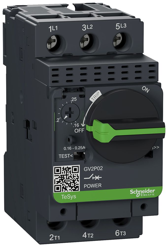 Motorschutzschalter GV2P02 0.16…0.25A TeSys 50kA