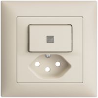 Kit frontal ENC EDIZIOdue crema 88×88mm T13, lentille,