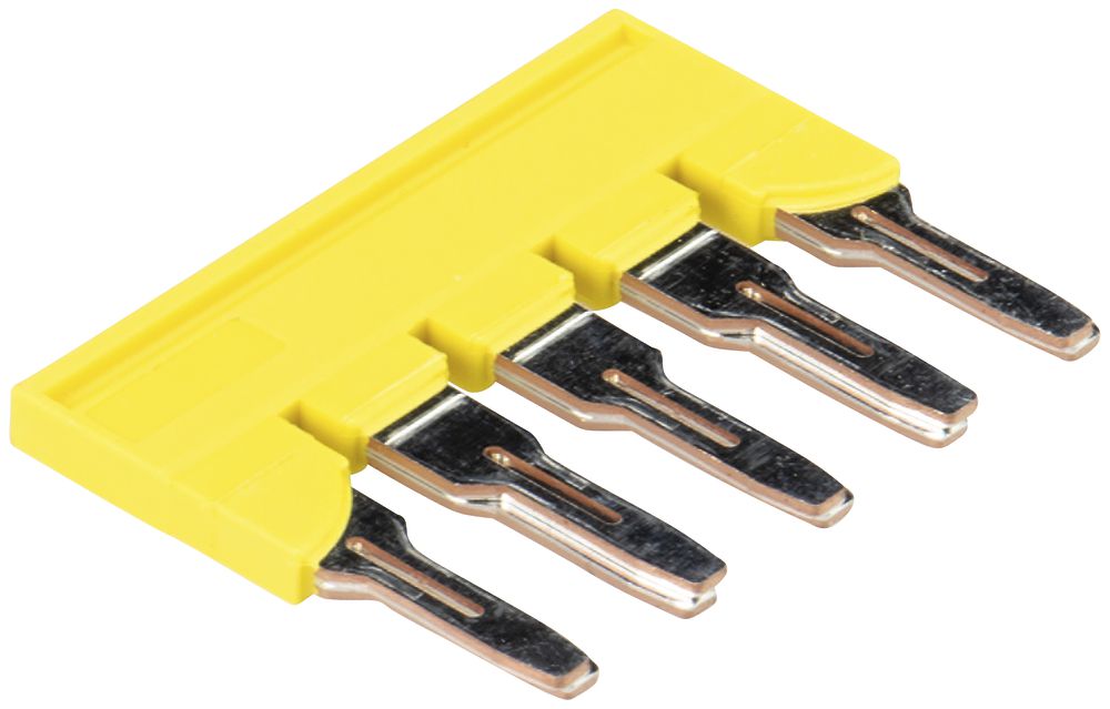 Barrette de jonction Wieland IVB WKFN, 5L, 6mm², 8.2mm, jaune