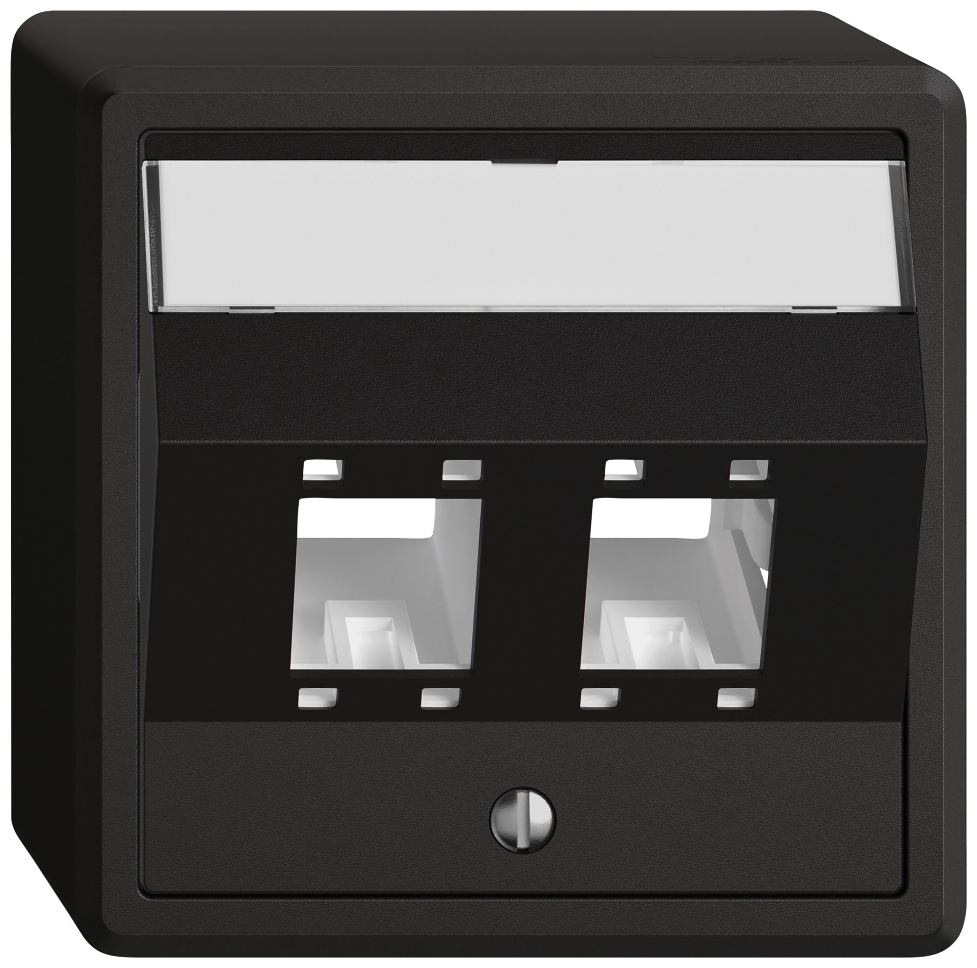 Kit di montaggio AP EDIZIO.liv SNAPFIX® per freenet cat.5e/6 adattatore 2× ne