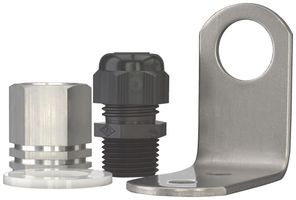 Équerre de montage Eaton SL7/4-FW-T montage mural noir avec presse-étoupe M20