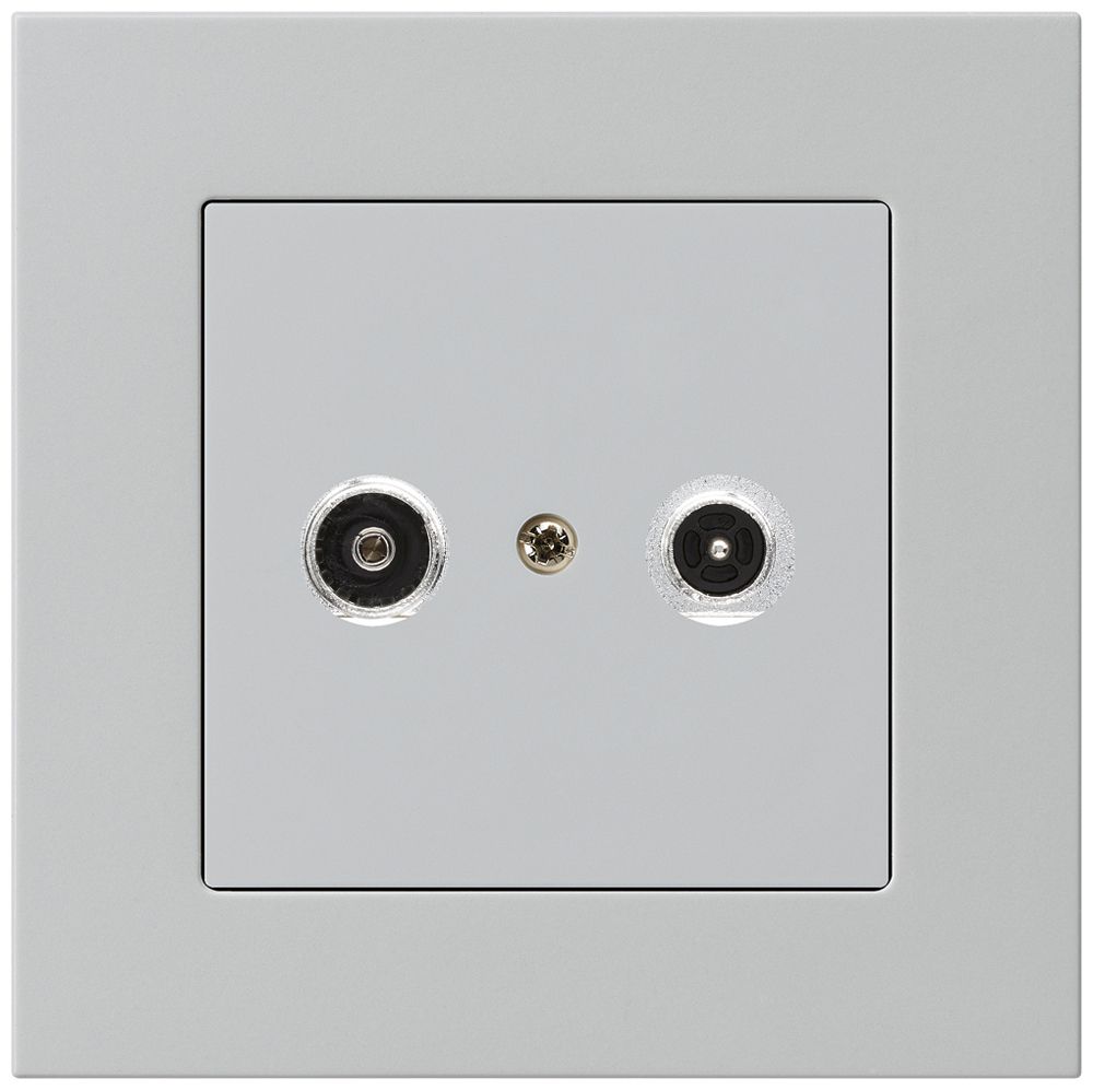 Prise antenne ENC kallysto.pro R/TV 19dB 2GHz gris clair