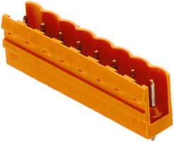 Connettore maschio Weidmüller SL aperto THT 5mm 10L 180° 3.2mm arancione
