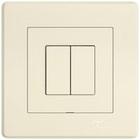 UP-Druckschalter EDIZIO.liv Wiser SNAPFIX® m.Nebenstelle 2T 2B crema