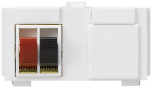 Modulo multimedia M3 con 2×LS morsetti rosso/ne kallysto bianco