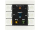 Apparecchio di comando KNX INS MDT BE-TAS86.02 6t/6a display bianco br