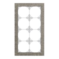 Abdeckrahmen EDIZIOdue prestige 4×2 eternit