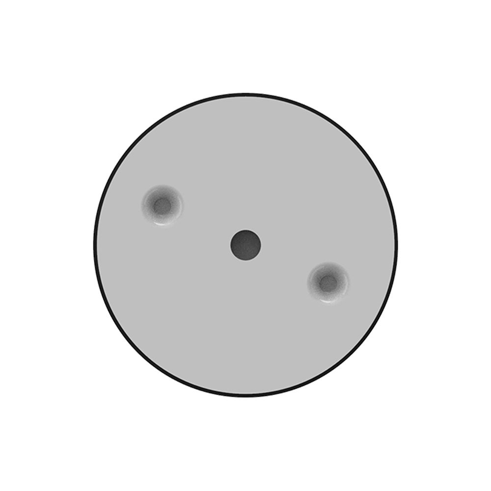 Dimmer rotativo wireless bianco-nero KnockautX, da BRELAG