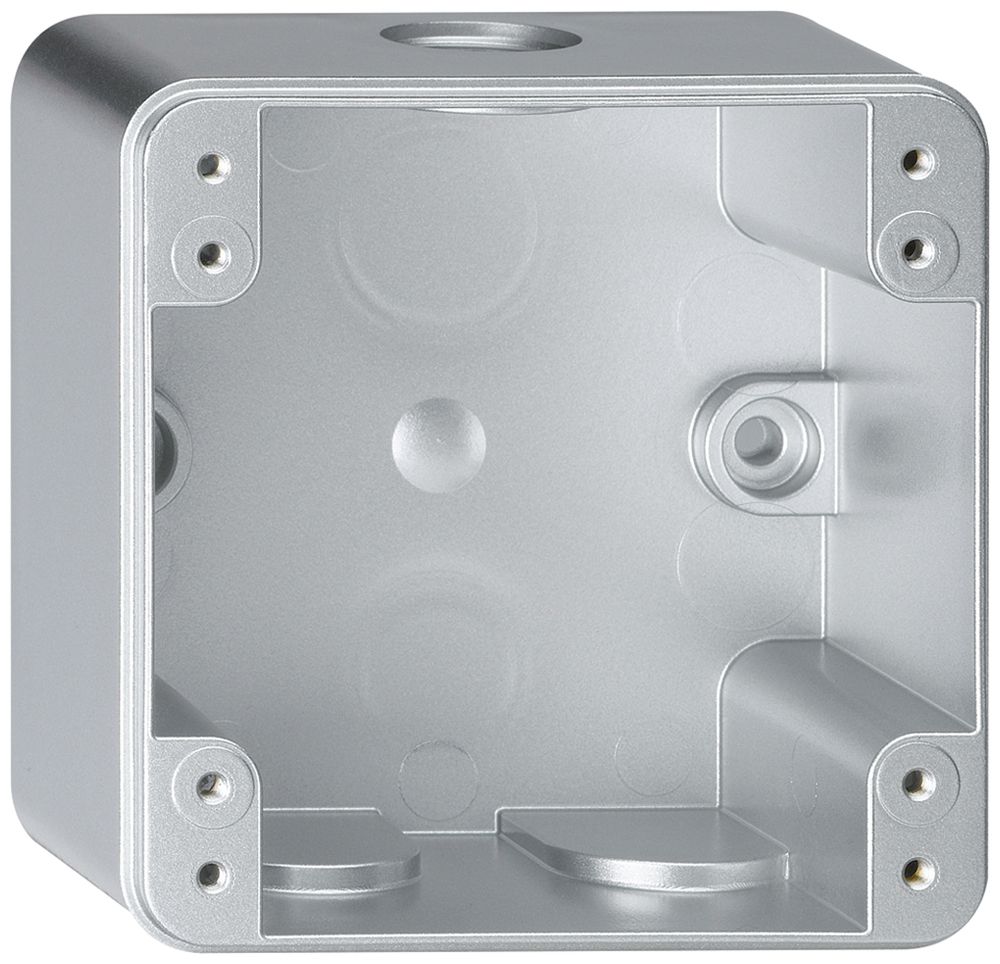 AP-Gehäuse robusto 1×1 alu 86×86×48mm