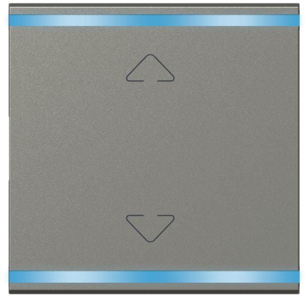 UP-Leuchtwippe Legrand magnesium, AUF/AB 2 Modul