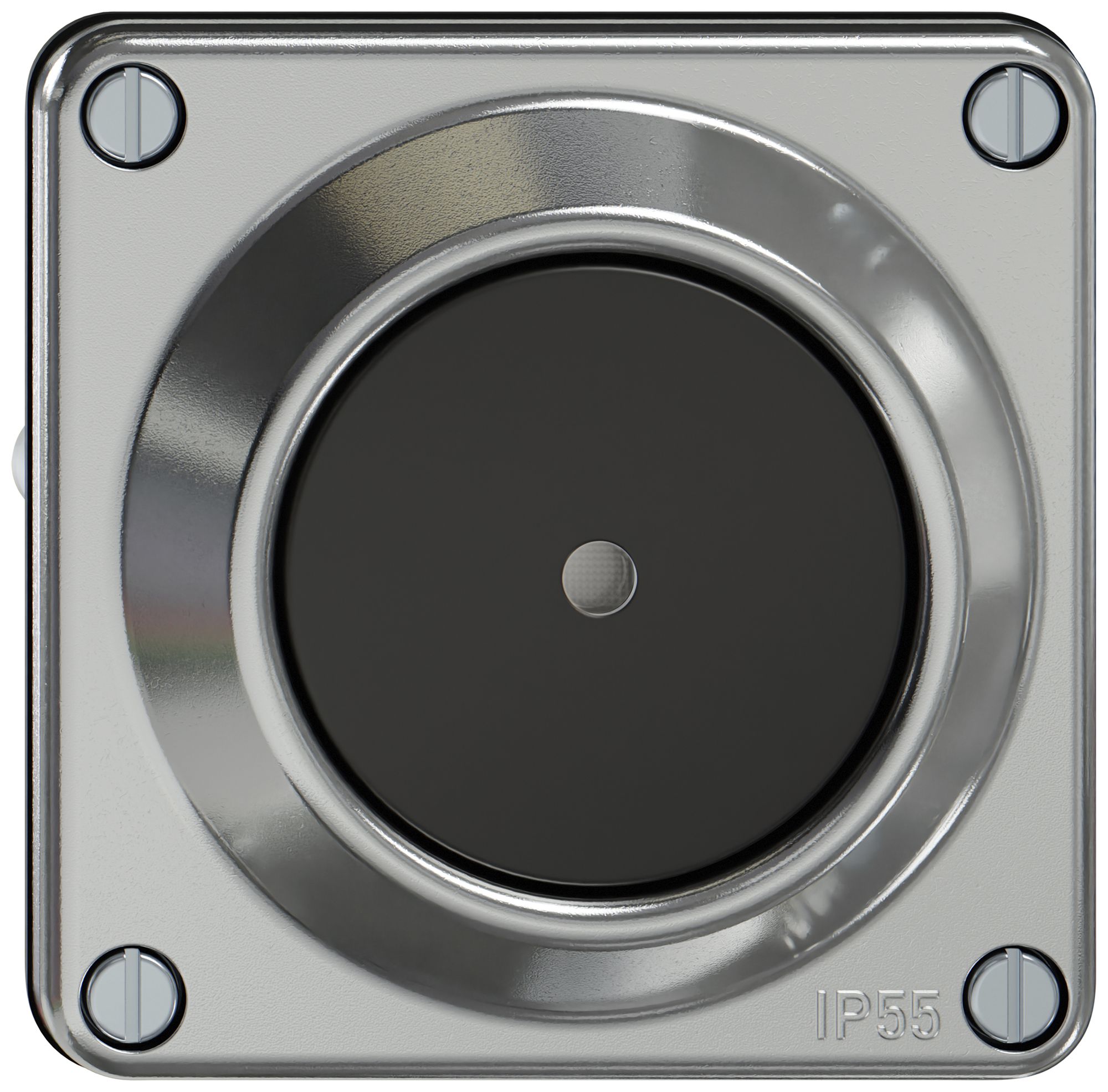 Leuchtdrucktaster ELEMENT 1P 1Ö 1S 16A 250V Aluminium