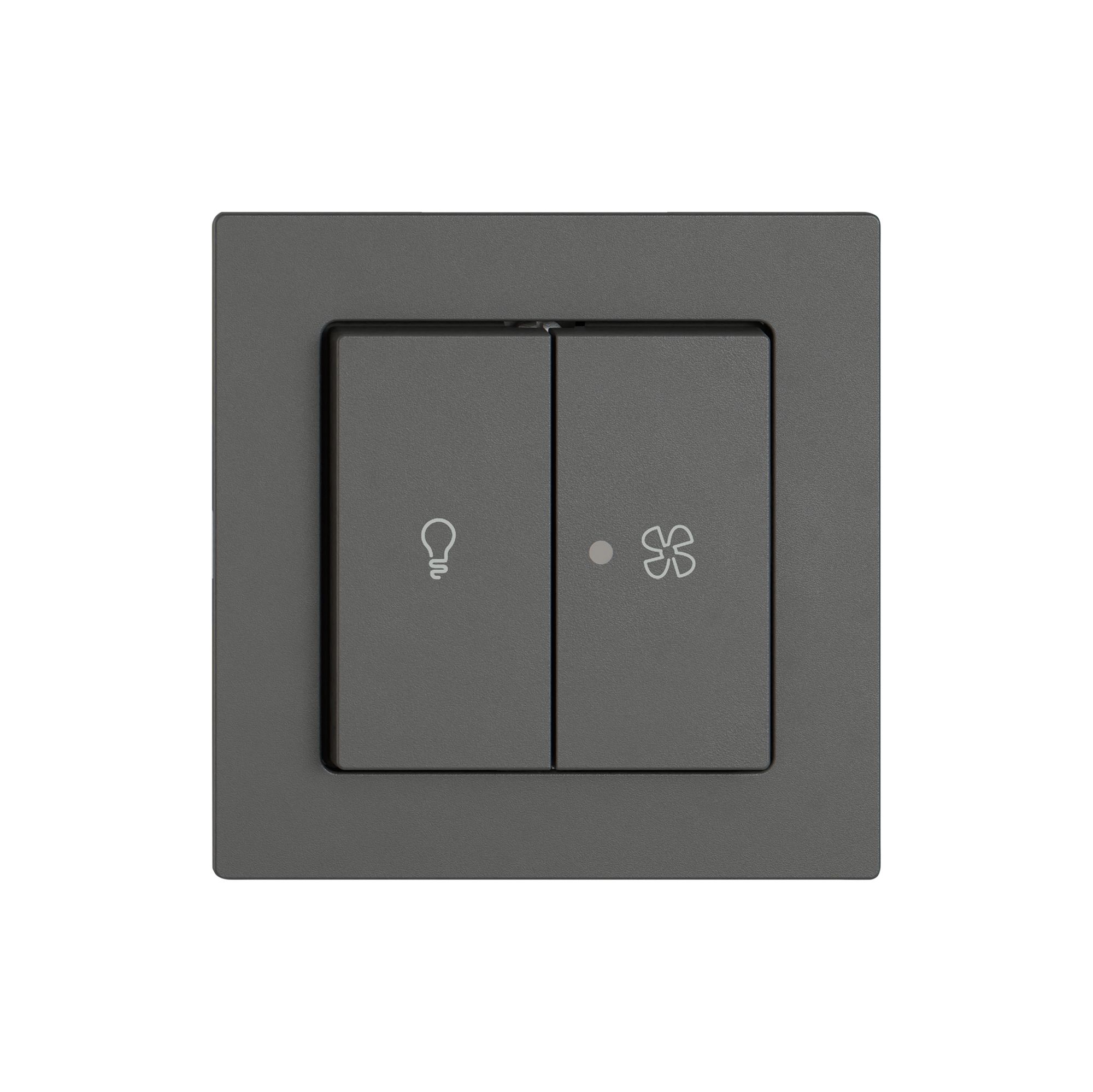 Kit de montage EDIZIO.liv SNAPFIX® p.lum&venti a.2 bout.a.lentille front.grf