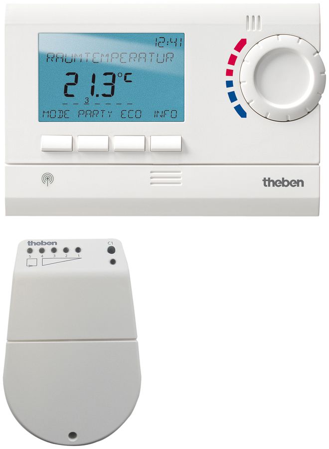 AP-Uhrenthermostat Theben RAMSES 813 top2 HF Set A weiss