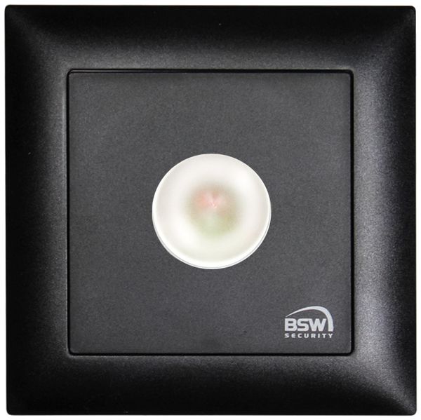 UP-LED-Dauerleuchte BSW EDIZIOdue schwarz, 10…27VDC, IP20, rot/grün