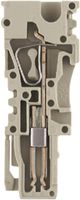 Paroi de fermeture/intermédiaire Weidmüller ZAP/TW ZT4/4AN/2 100.1×34.65mm beige